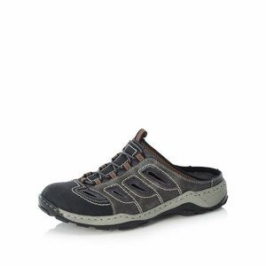 Rieker Zuecos Zapato Abierto Sandalias Zuecos Gris